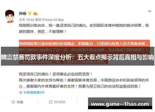魏震禁赛罚款事件深度分析：五大看点揭示背后真相与影响